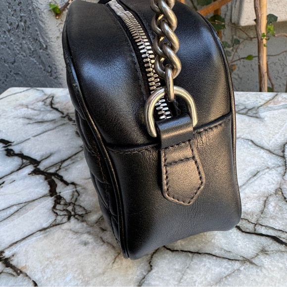 Gucci Calfskin Matelasse Aria Small GG Marmont Chain Shoulder Bag - Picture 11 of 16